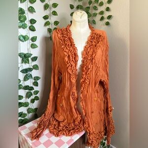 Vintage Y2K Orange Women’s Kaelyn Max-II Top Size 2X